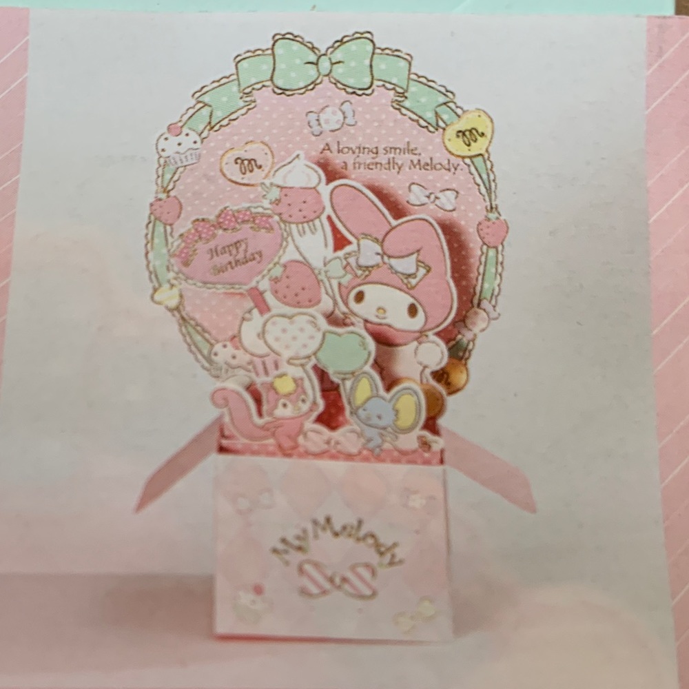 NEW MY MELODY & CINNAMOROLL BIRTHDAY CARDS